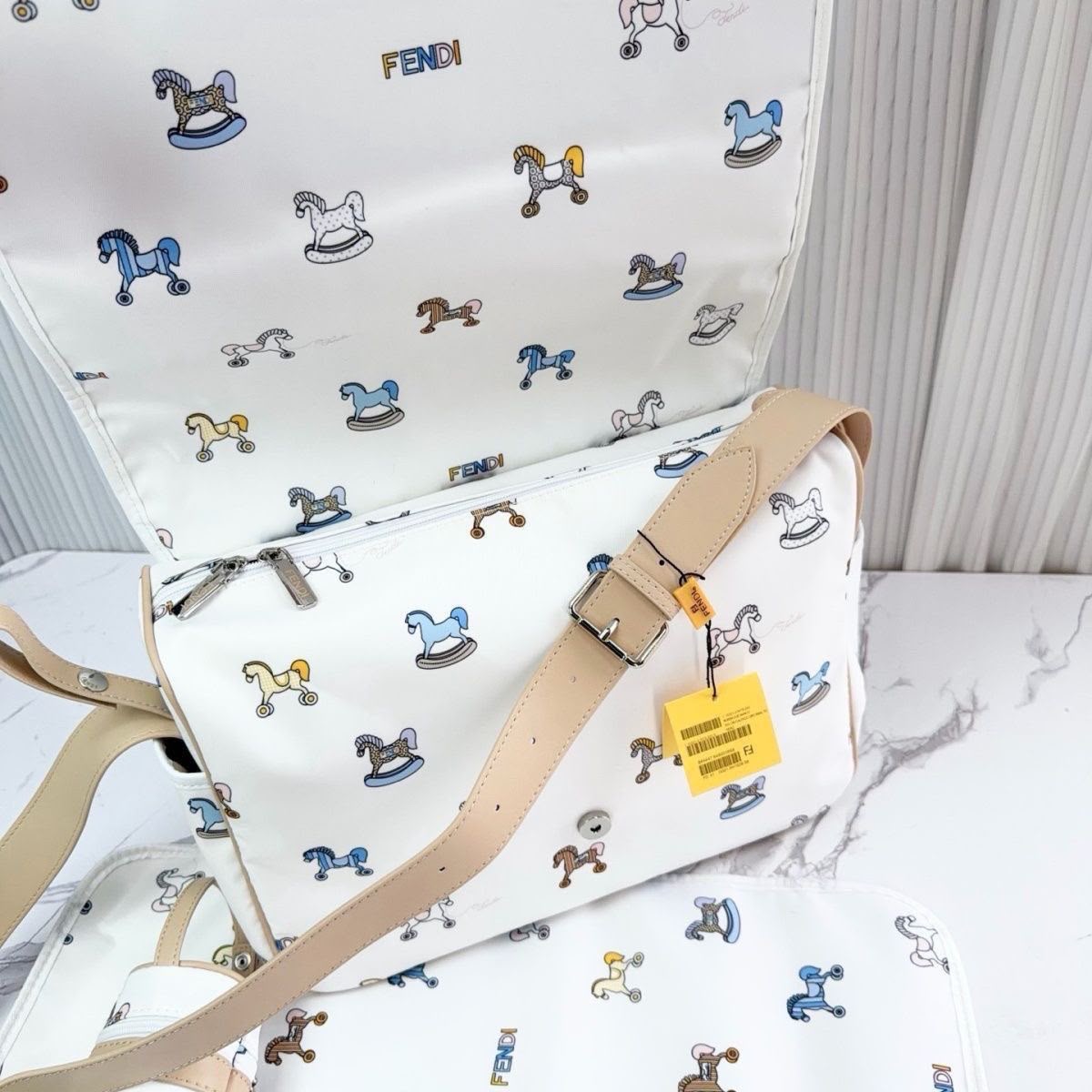 Fendi Baby Bag and Bottle Set - F09