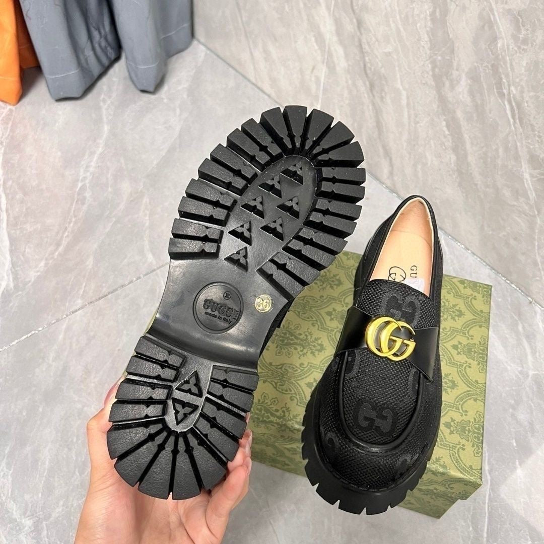 Gucci GG Marmont Lug Sole Loafers