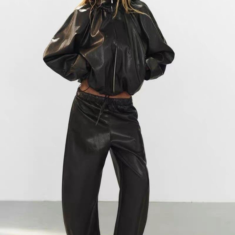 Zara Technical Fabric Gathered Jacket