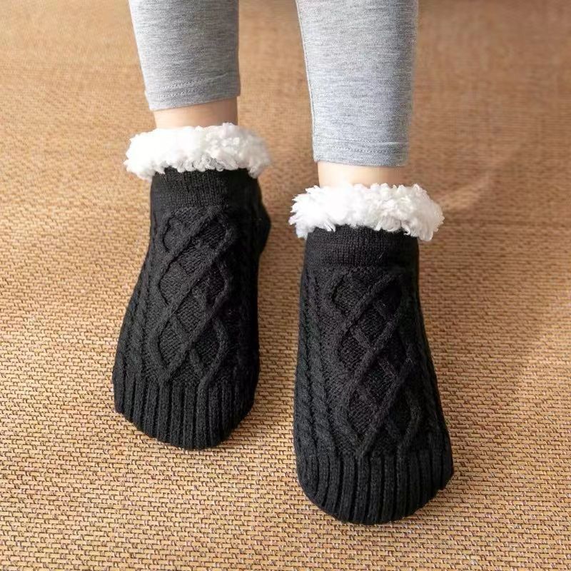 Cozy Fleece-Lined Winter Slipper Socks