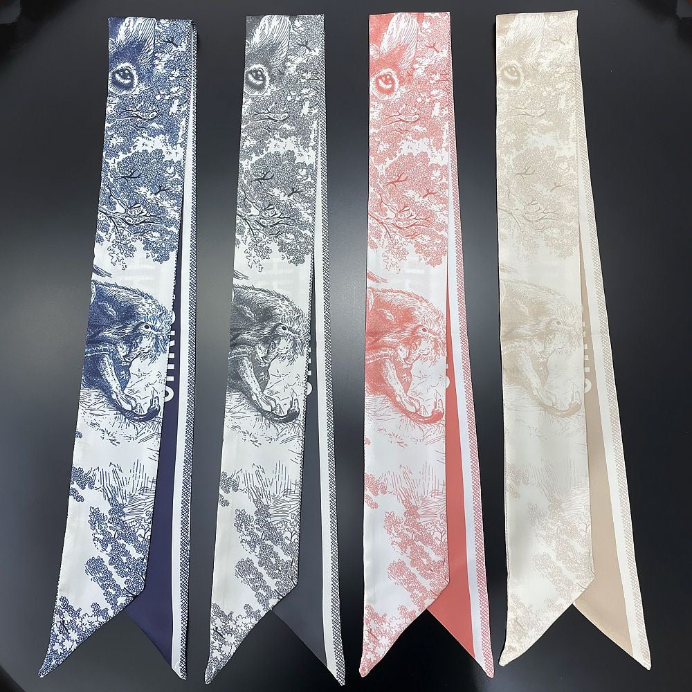 Dior Mitzah Toile De Jouy Silk Scarf