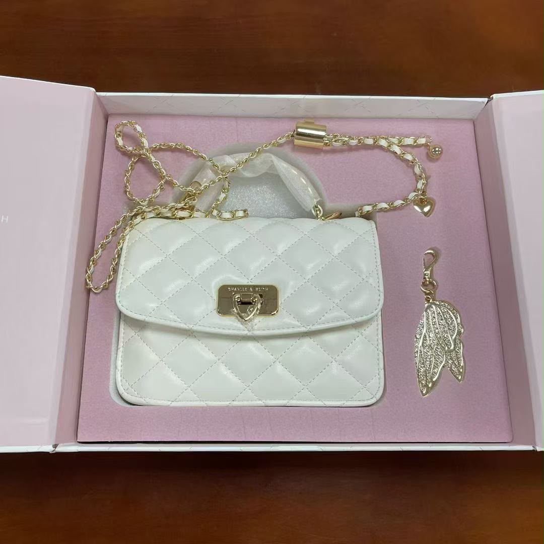 Charles & Keith Cressida Quilted Top Handle Bag