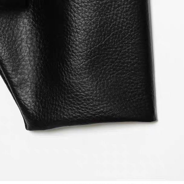 MassimoDutti Nappa Leather Bomber Jacket  With Lapel Collar