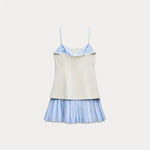 ZARA Pleated Corset Mini Dress