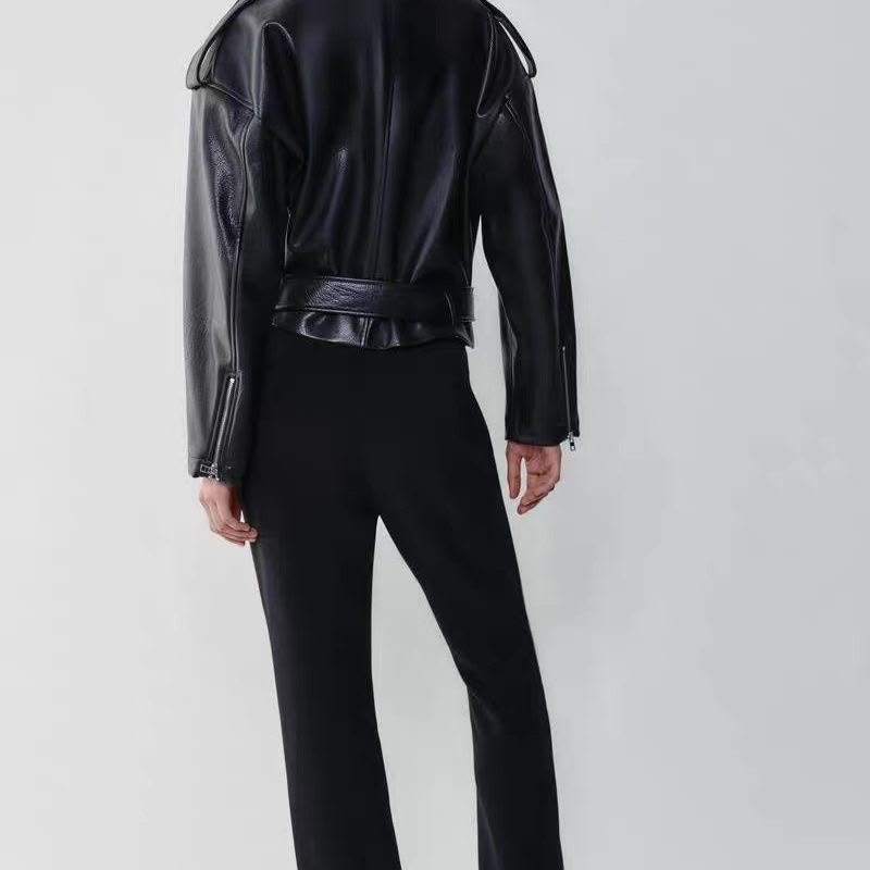 Zara Faux Leather Biker Jacket