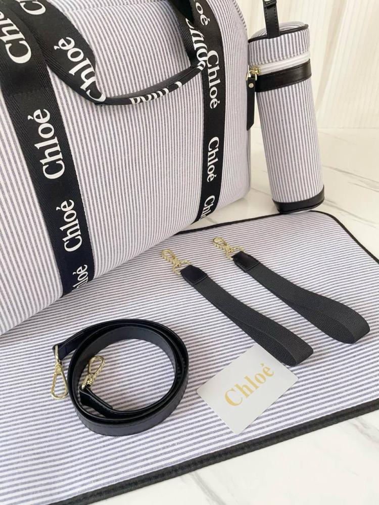 Chloé Stripe Logo Changing Bag