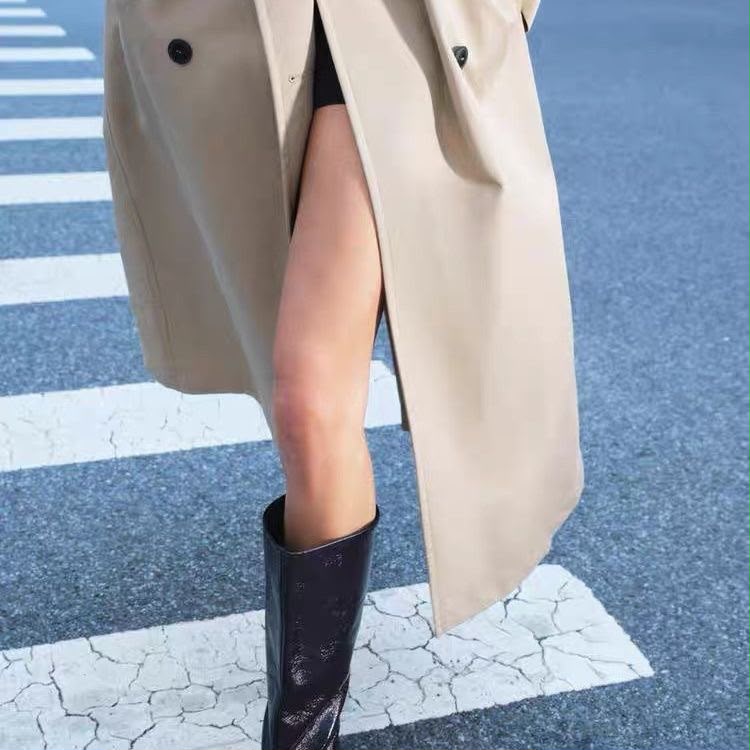 Zara Water-Repellent Oversized Trench Coat