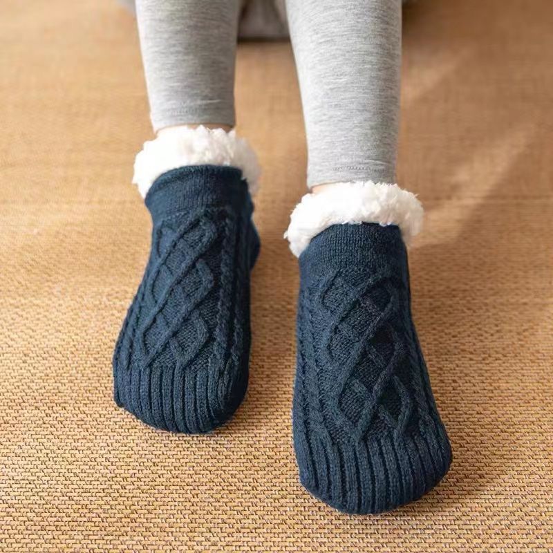 Cozy Fleece-Lined Winter Slipper Socks