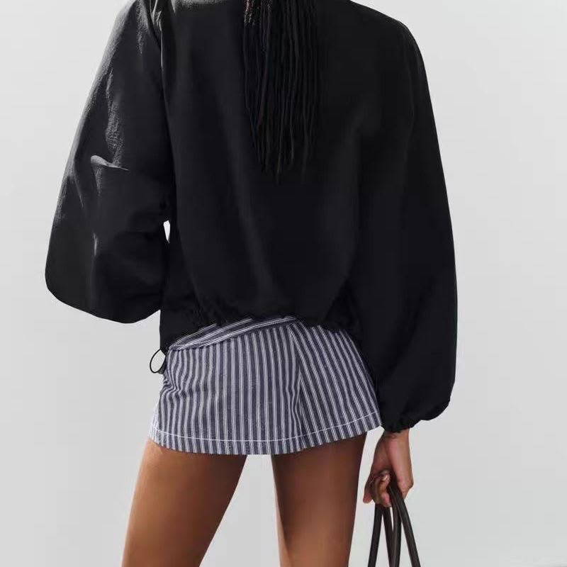 Zara  Technical Fabric Jacket with Shoulder Pads
