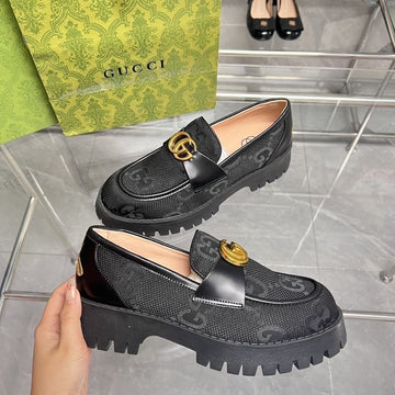 Gucci GG Marmont Lug Sole Loafers