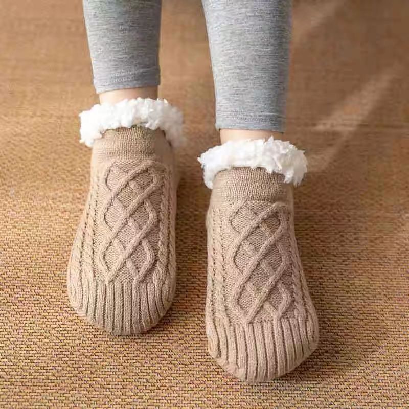 Cozy Fleece-Lined Winter Slipper Socks