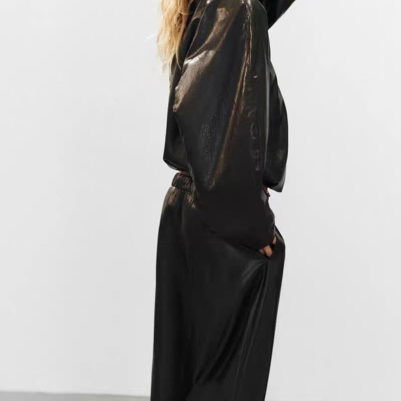 Zara Technical Fabric Gathered Jacket