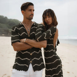 Striped Crochet Set