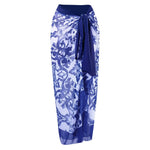 Printed Swimsuit with Sarong