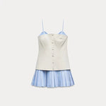 ZARA Pleated Corset Mini Dress
