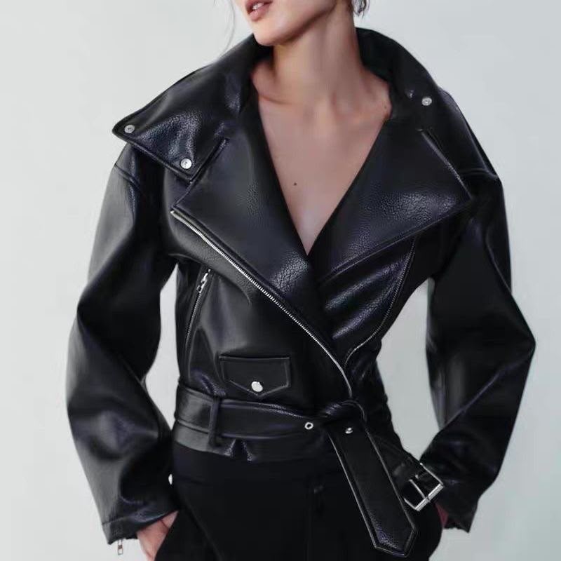 Zara Faux Leather Biker Jacket