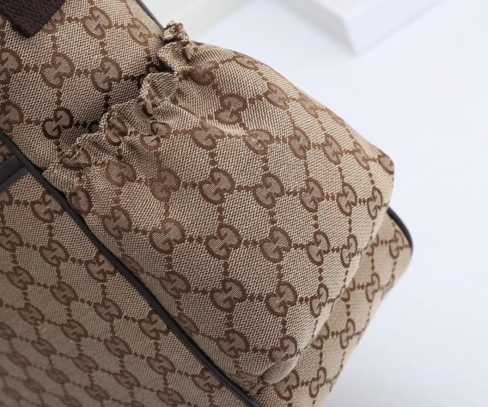 Gucci GG Canvas Diaper Bag - Brown