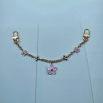 Louis Vuitton Chain with Pink Flowers