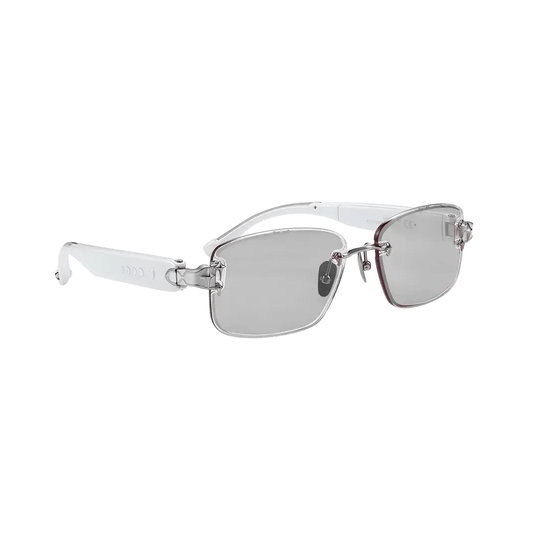Chamelo Aura White Calm – 4-in-1 Color Changing Smart Sunglasses
