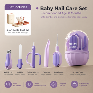 Philips Baby Grooming & Nail Care Set – 6 Pieces