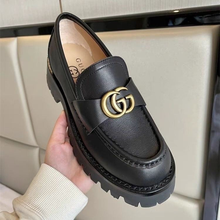 Gucci GG Marmont Lug Sole Loafers