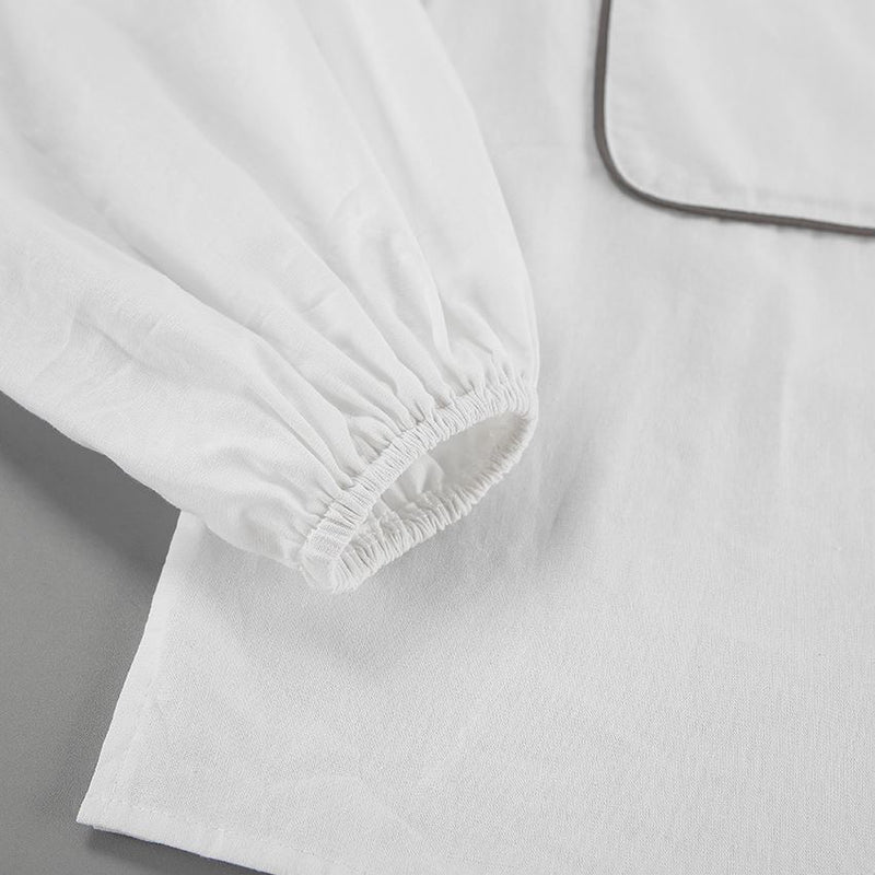 Crisp White Shirt and Belted Shorts Set