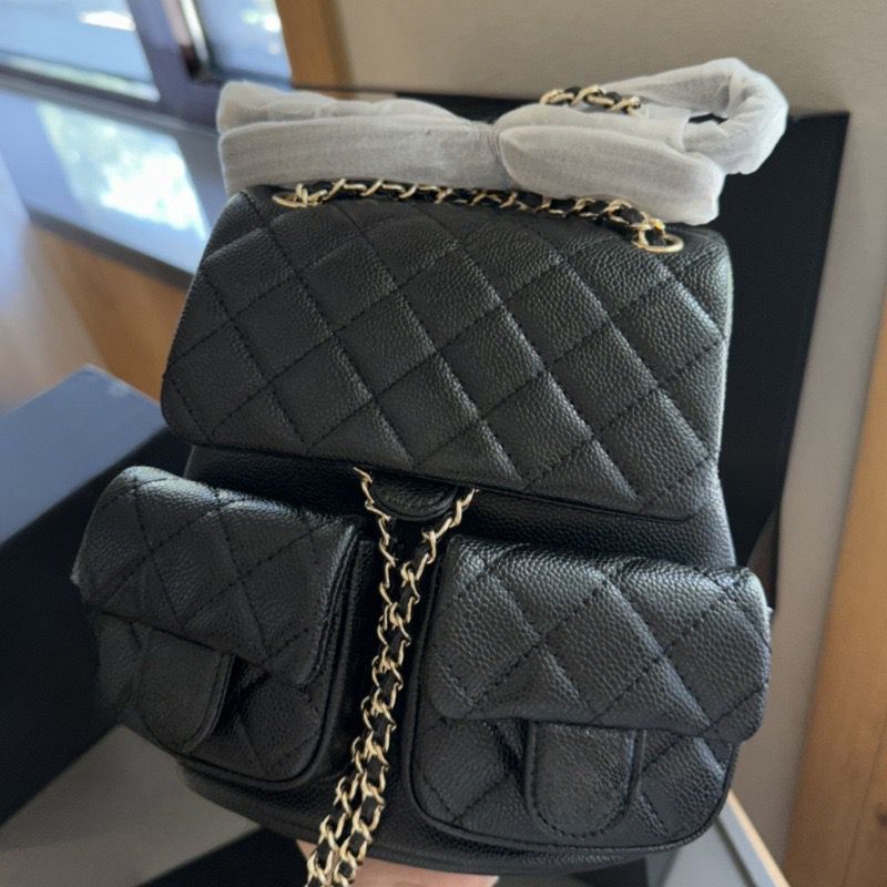 Dior quilted caviar leather mini Duma backpack