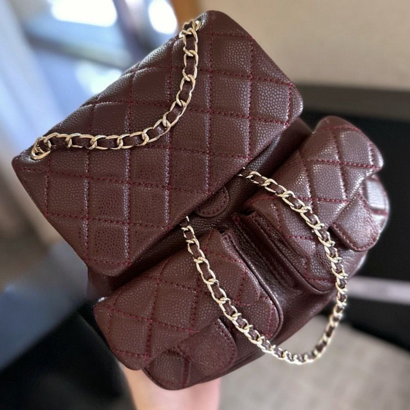 Dior quilted caviar leather mini Duma backpack
