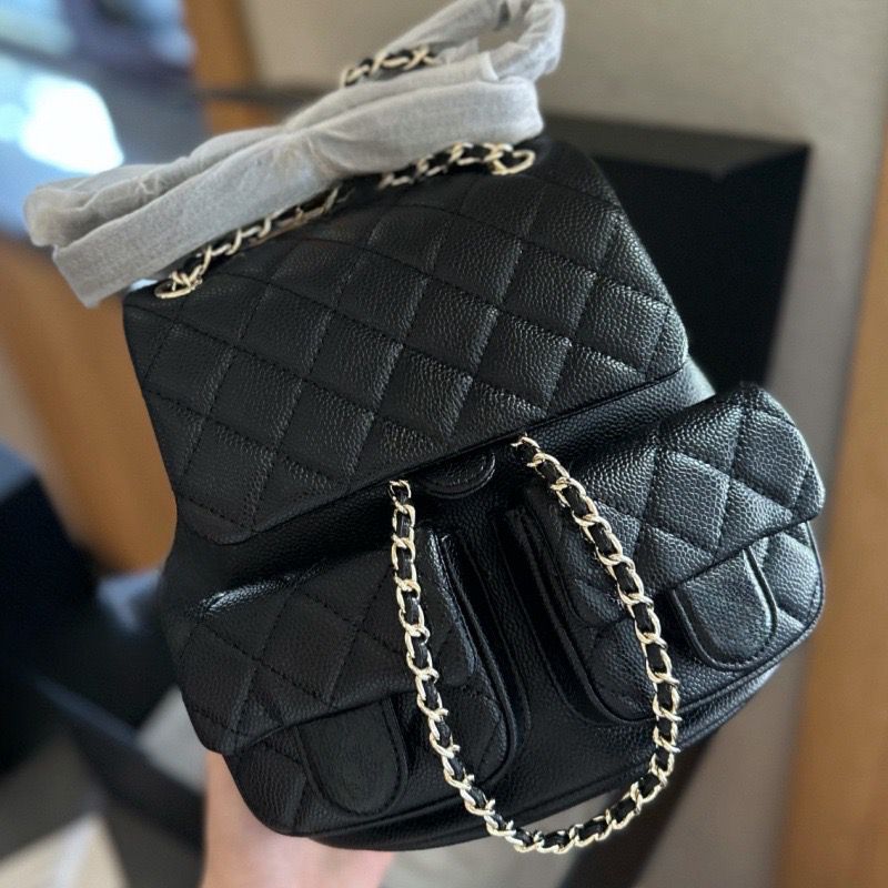 Dior quilted caviar leather mini Duma backpack