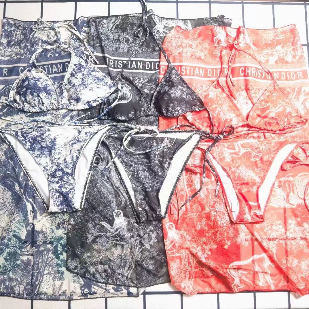 Dior bikini three-piece set