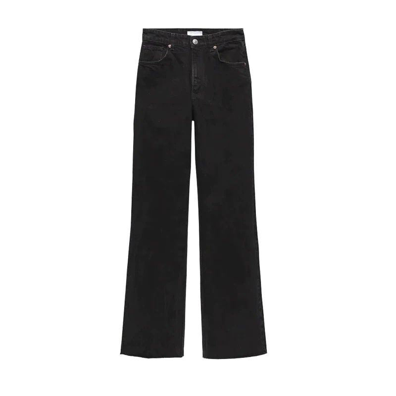 Slim wide-leg jeans