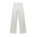 Slim wide-leg jeans