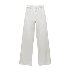 Slim wide-leg jeans