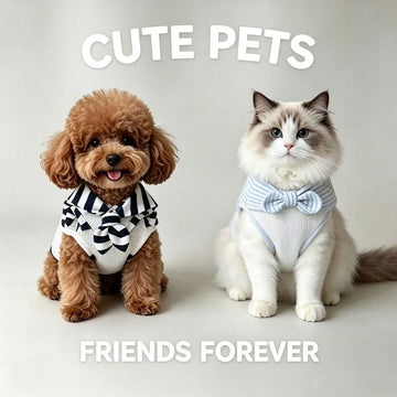 Stripped pets wearing