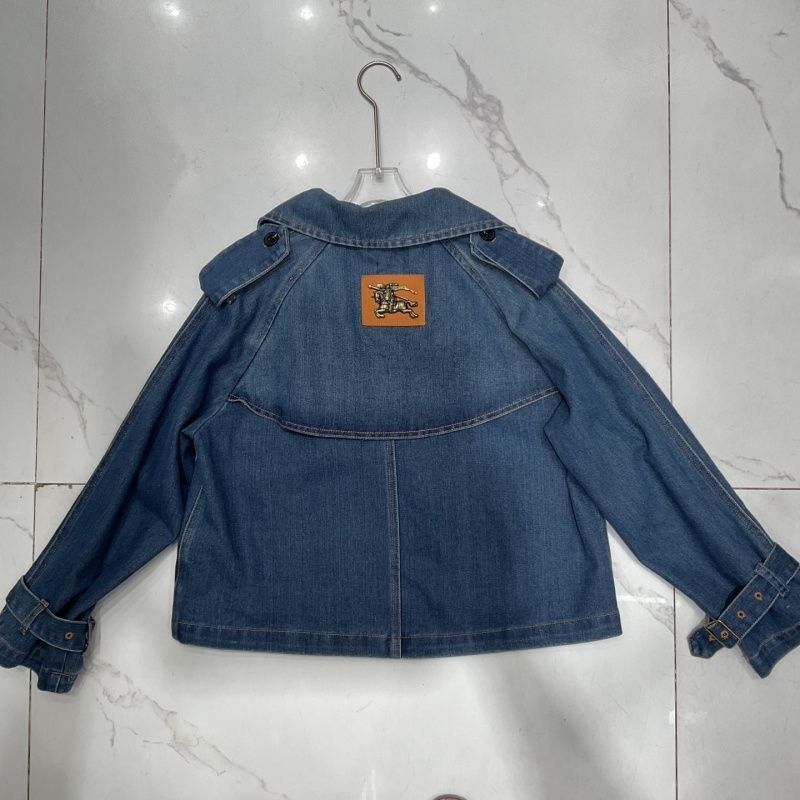 Cropped Denim Mayfair Trench Jacket
