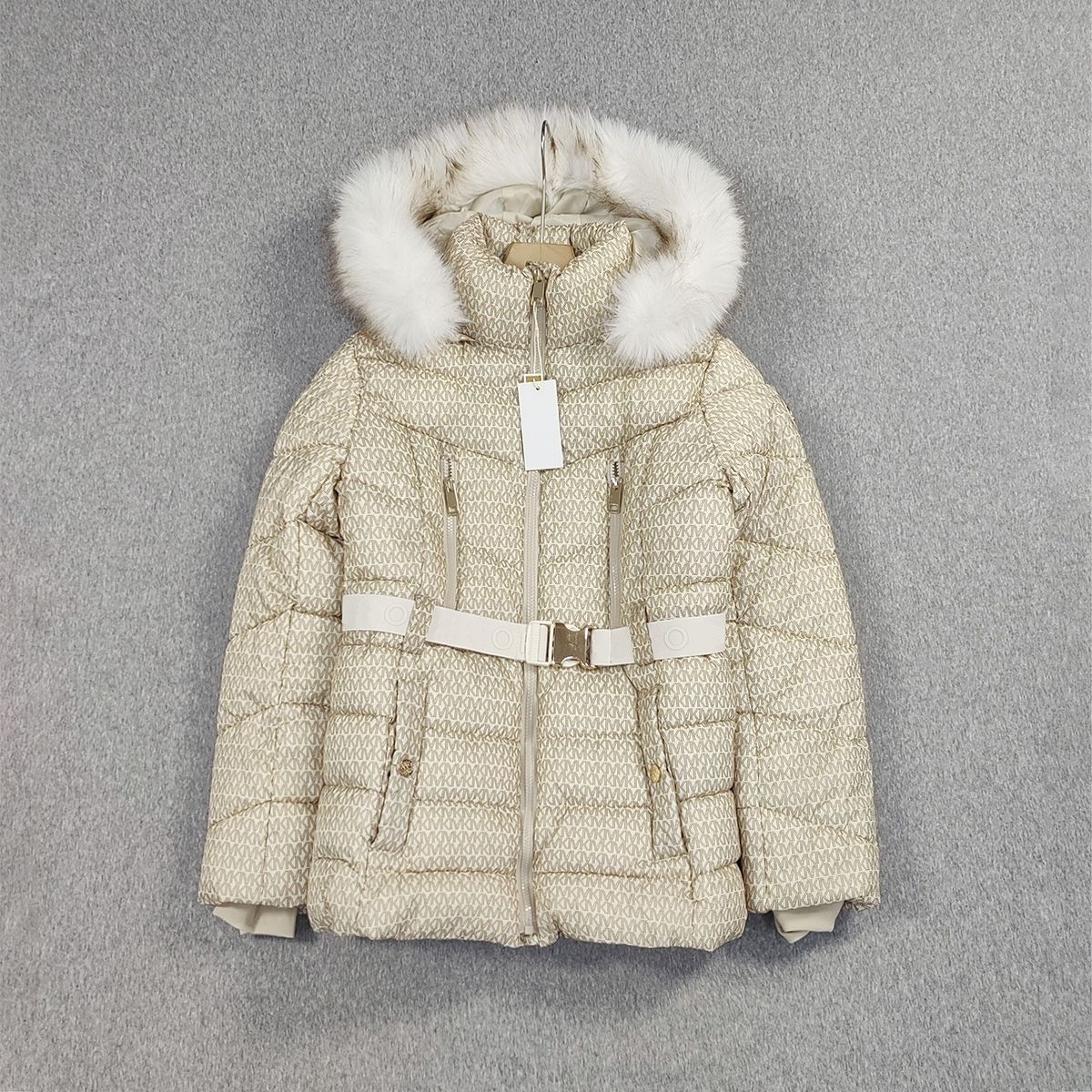 Michael Kors
Faux Fur Trim Belted Puffer Jacket