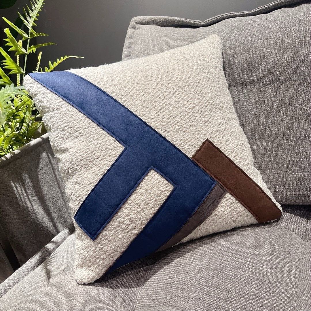 Fendi Lambskin Fleece Throw Pillow