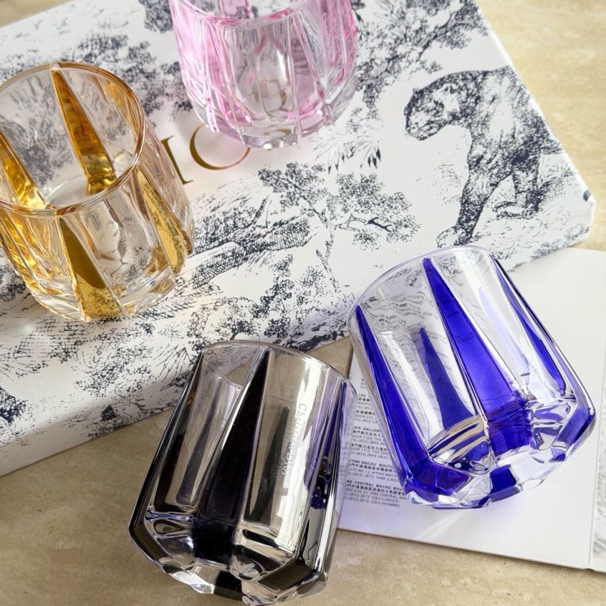 Dior of Four Escale Cocktail Glasses