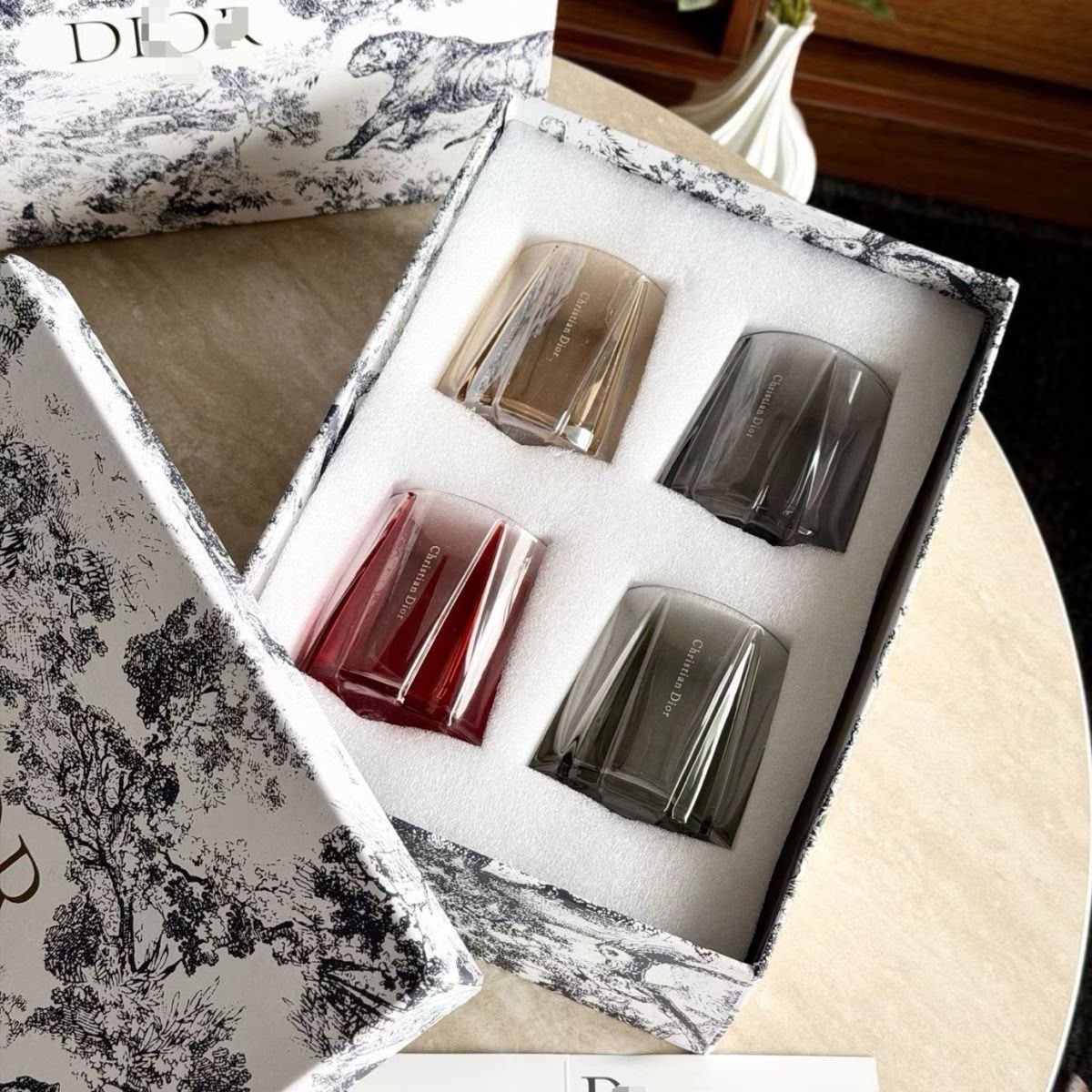 Dior of Four Escale Cocktail Glasses