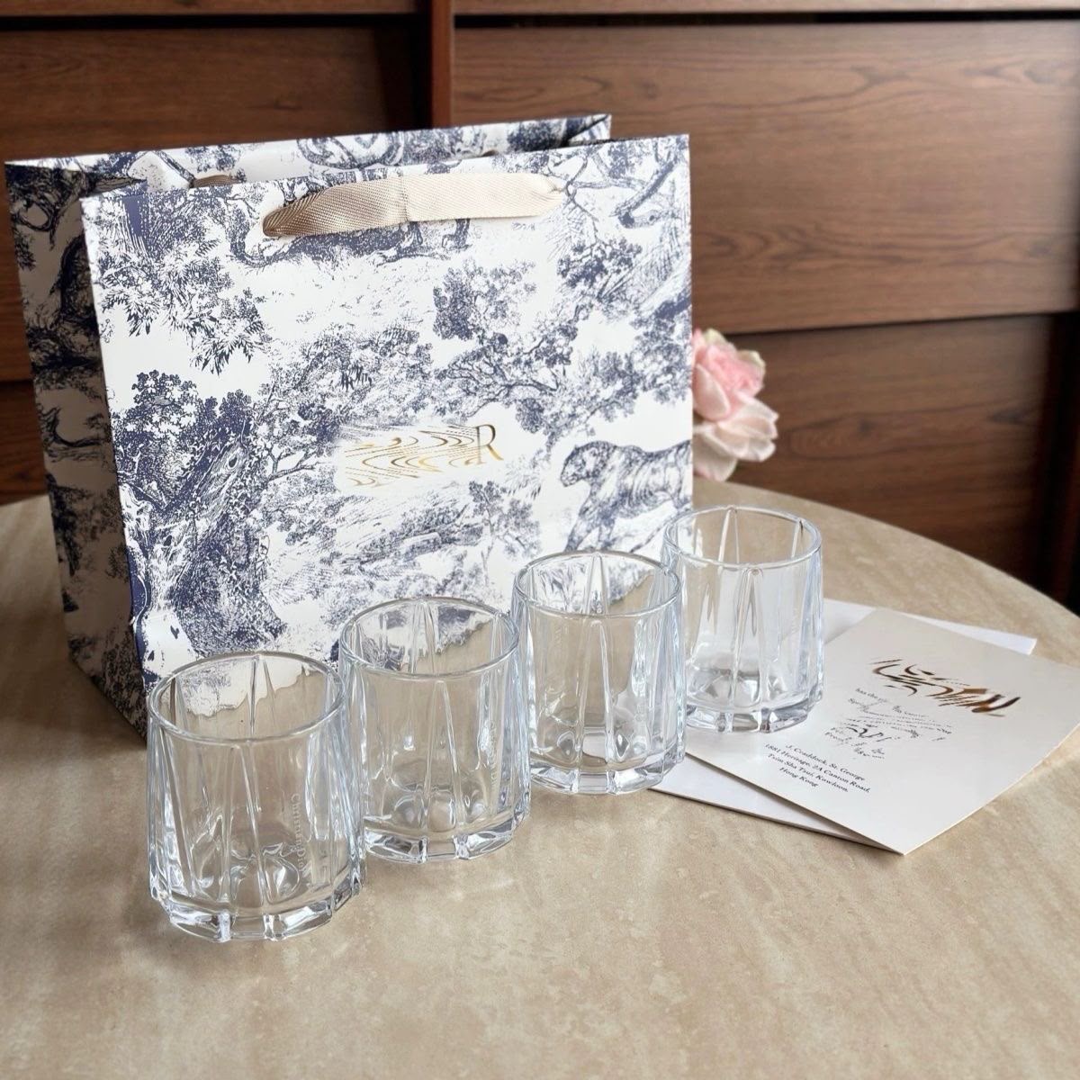 Dior of Four Escale Cocktail Glasses