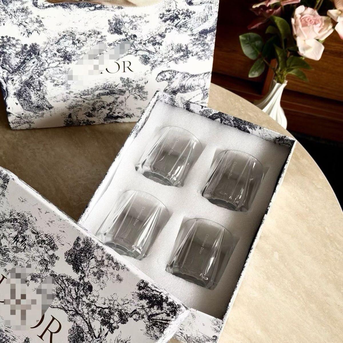 Dior of Four Escale Cocktail Glasses