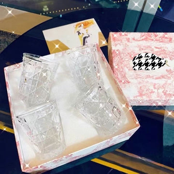 Dior  Juice Glass Hand Cut Lead Free Crystal Glass