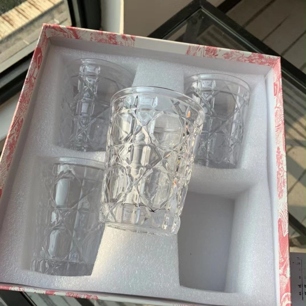 Dior  Juice Glass Hand Cut Lead Free Crystal Glass