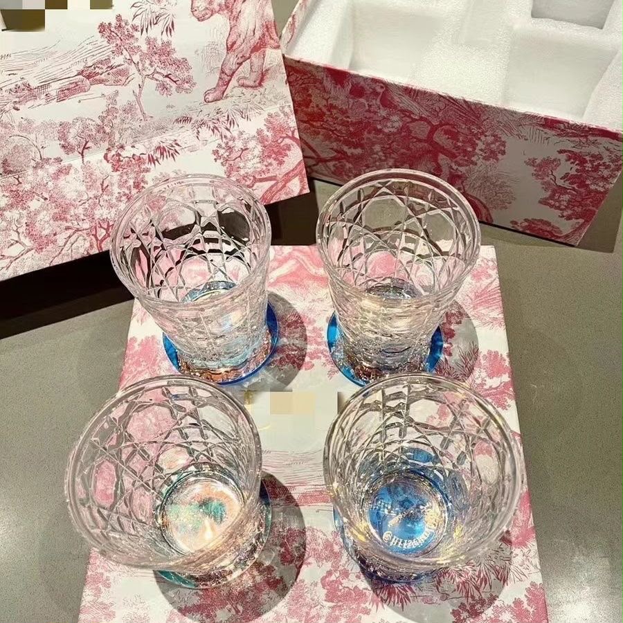 Dior  Juice Glass Hand Cut Lead Free Crystal Glass