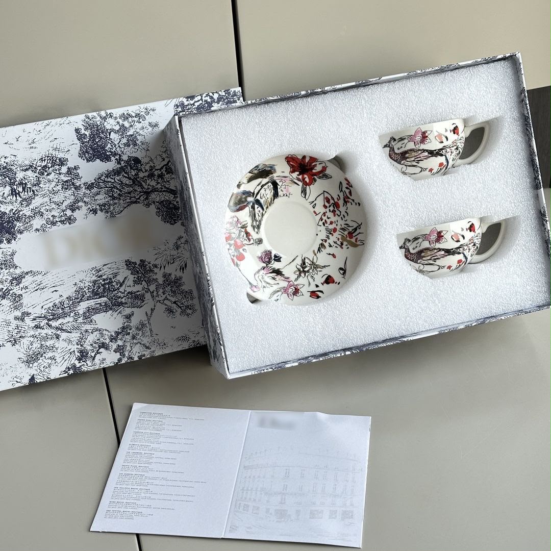 Dior Hundred Birds Arguing Coffee Cup and Saucer Set