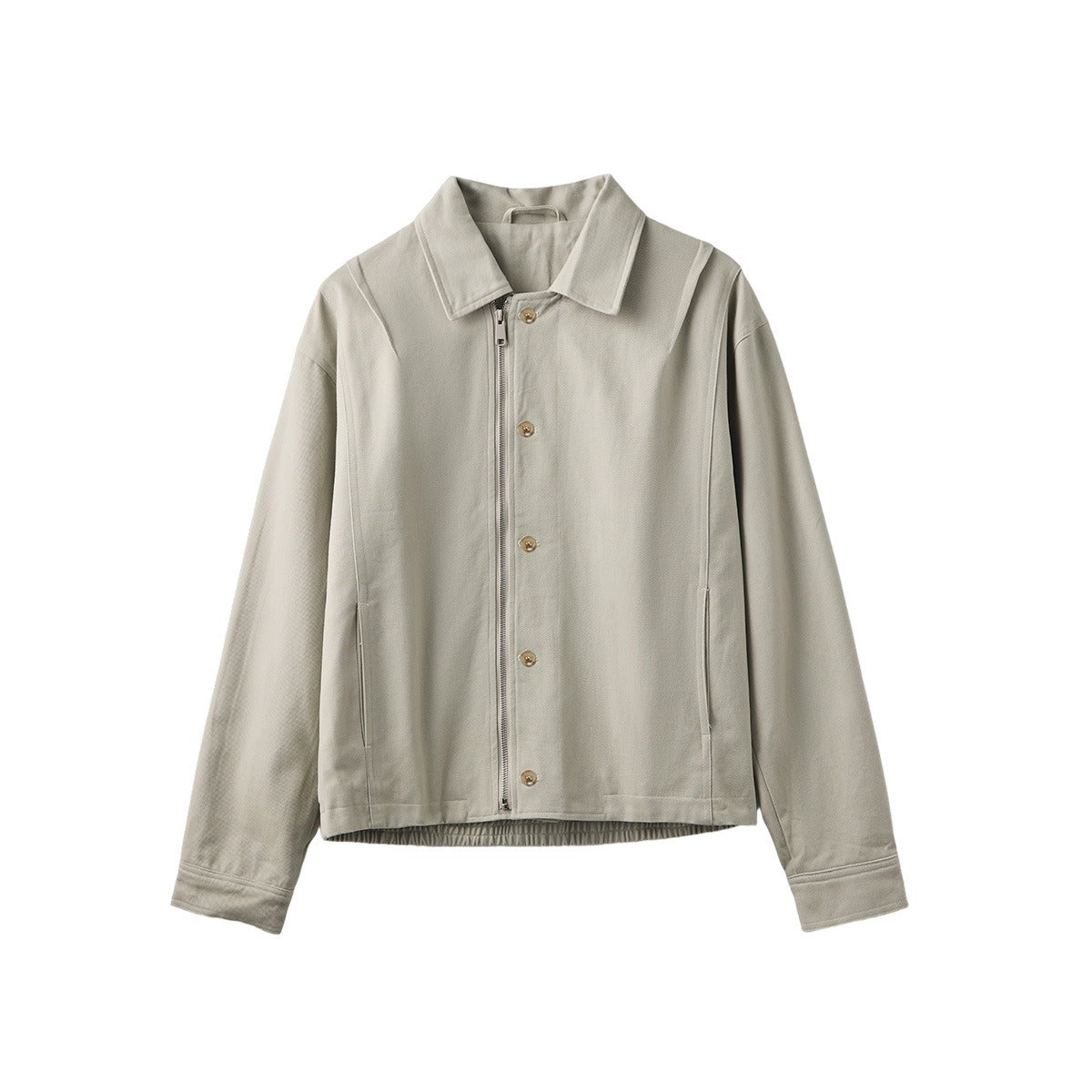 Men's Loose Cotton Zip-Up Casual Jacket