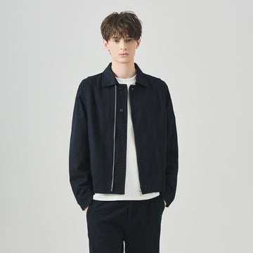 Men's Loose Cotton Zip-Up Casual Jacket