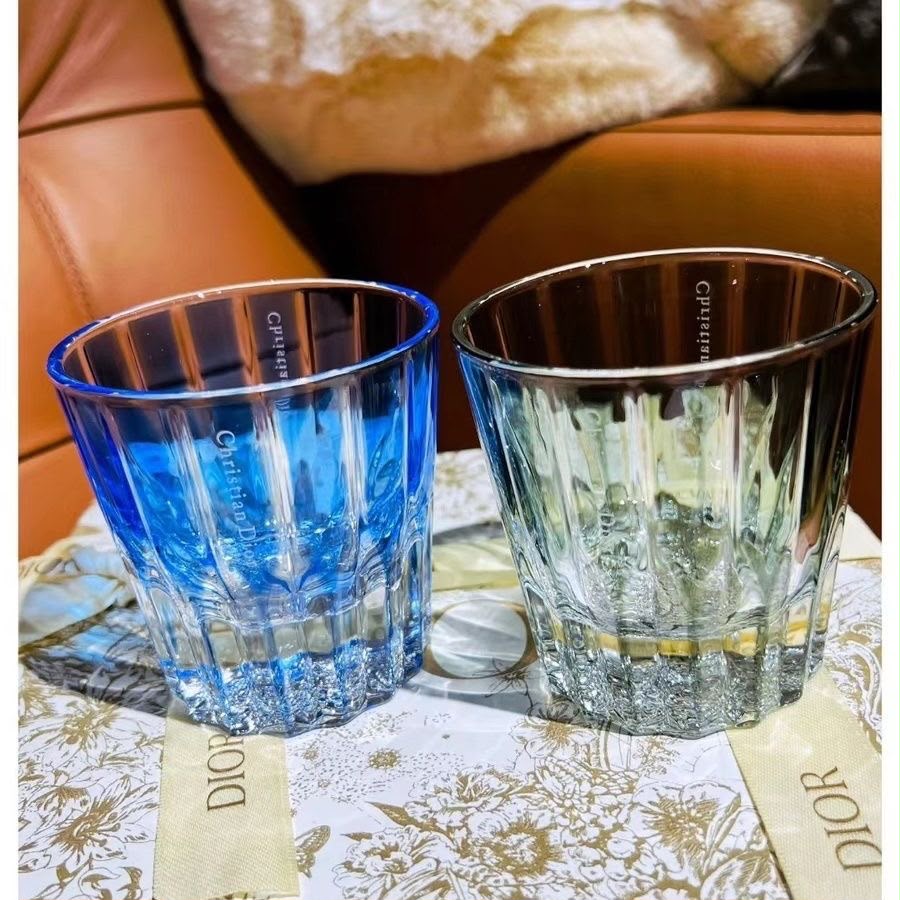 Dior Maison Hand-Engraved Crystal Water Glasses