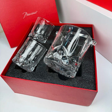 Baccarat European Refrigerated Ice Bucket Two Glasses Set