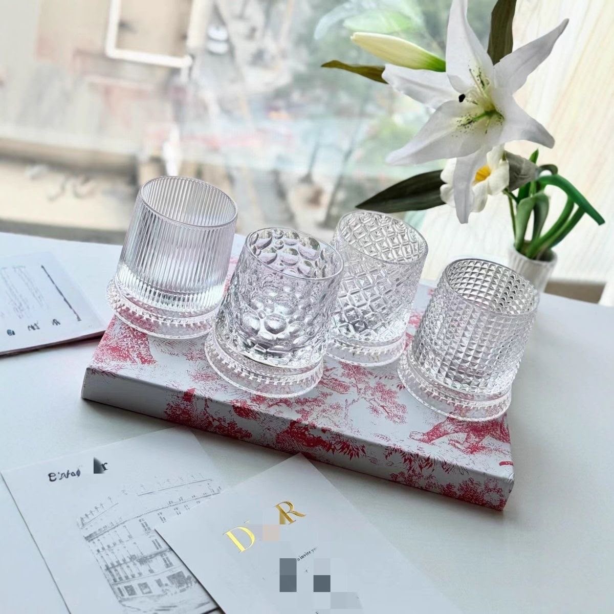 Dior Premium Crystal Glasses Set